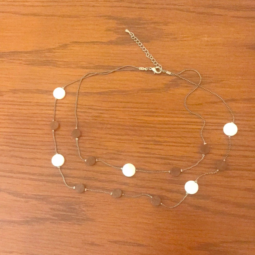 Layered Boho Wood and Shell Necklace